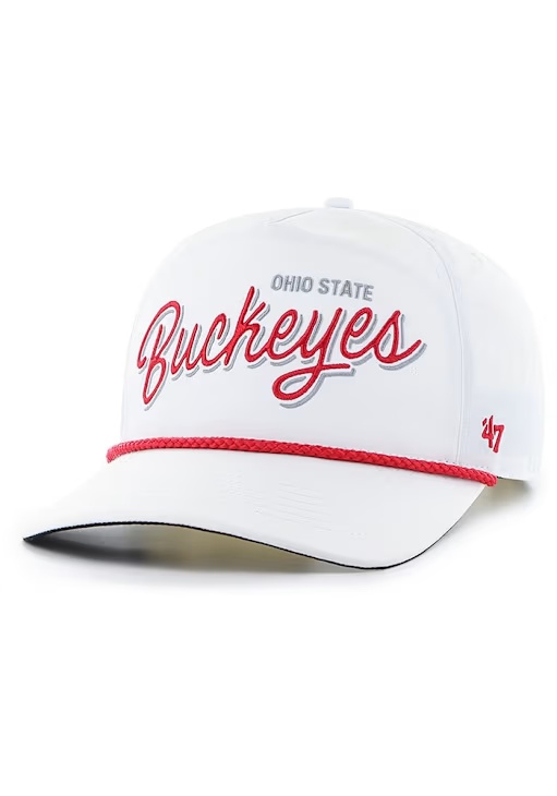 47 White Ohio State Buckeyes brrr Fairway Hitch Adjustable Hat