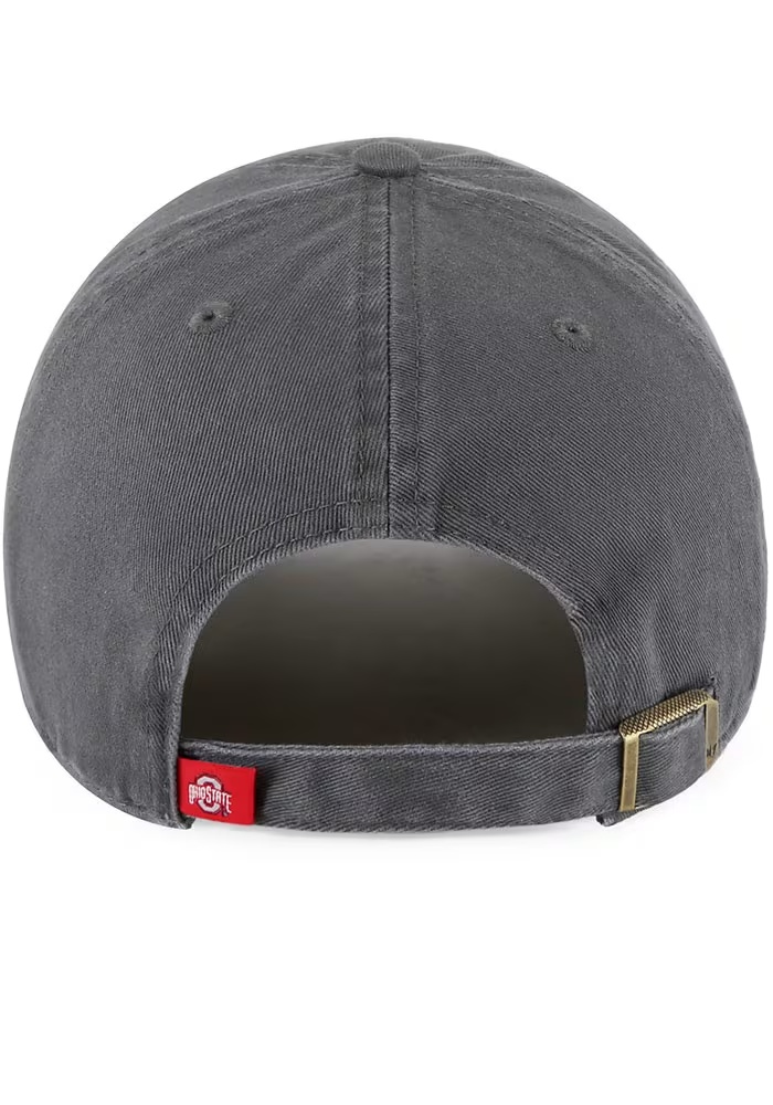 47 Charcoal Ohio State Buckeyes Clean Up Adjustable Hat