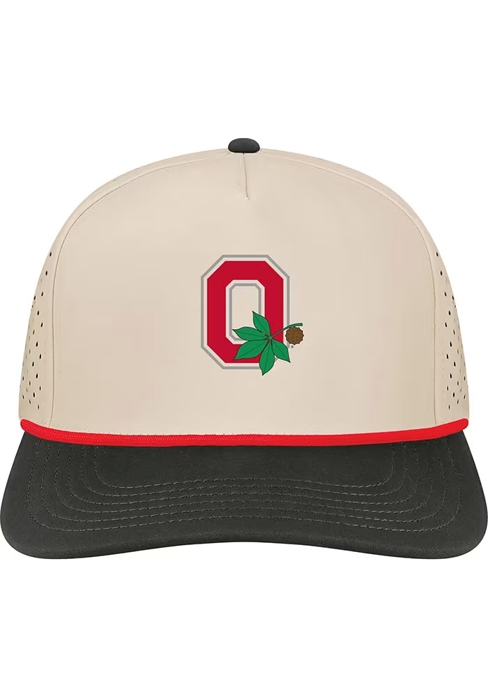 Ohio State Buckeyes Ivory Cut Above Adjustable Hat