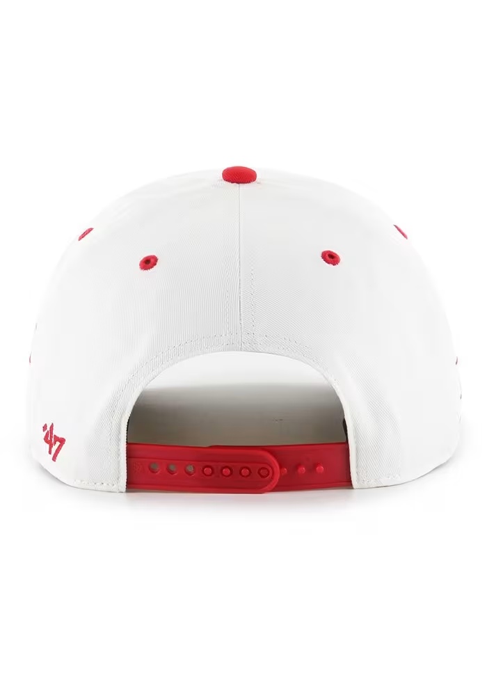 47 White Ohio State Buckeyes Diamond Cut Hitch Adjustable Hat