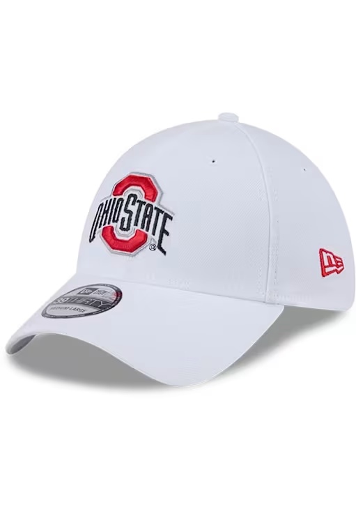 Ohio State Buckeyes New Era Evergreen Team Classic 39THIRTY Flex Hat - White