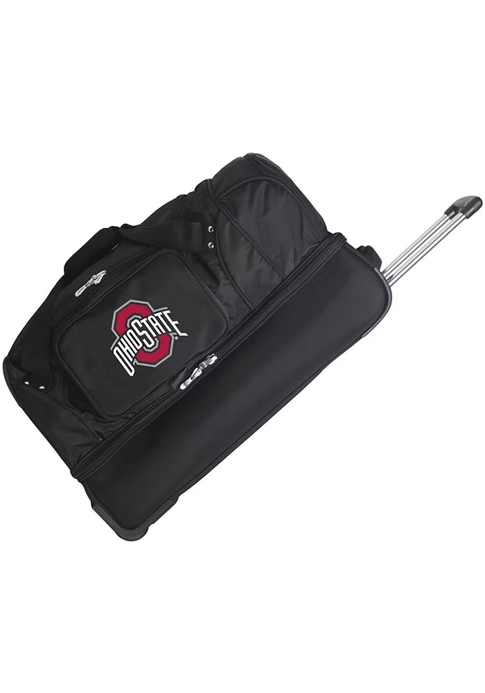 27 Rolling Duffel Ohio State Buckeyes Luggage - Black