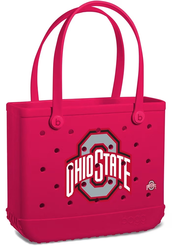 Ohio State Buckeyes  Medium Bogg Bag Tote Bag - Red