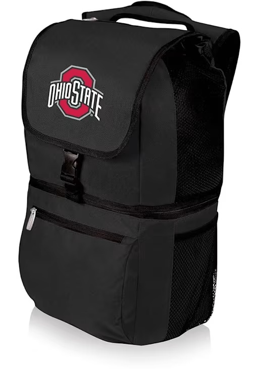 Ohio State Buckeyes Picnic Time Zuma Cooler Backpack - Black