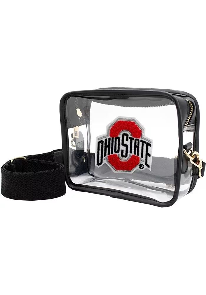 Varsity Patch Ohio State Buckeyes Womens Clear Tote - White