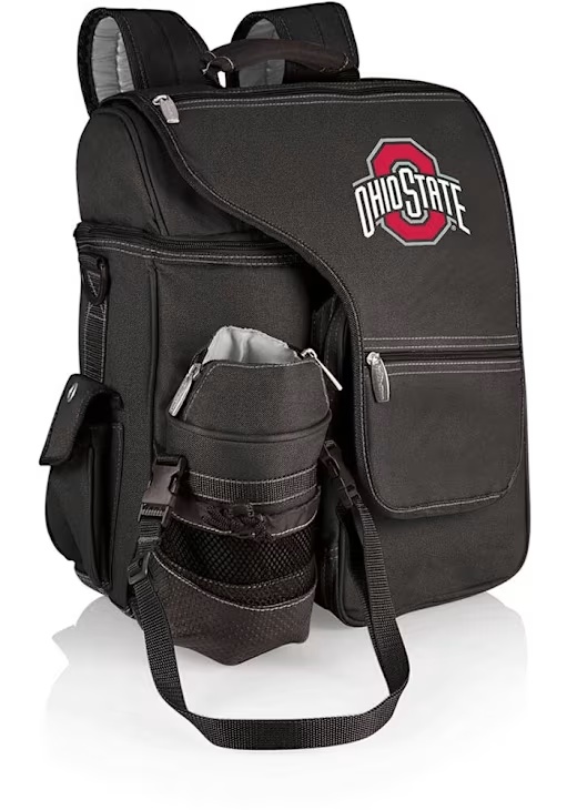 Ohio State Buckeyes Picnic Time Turismo Cooler Backpack - Black