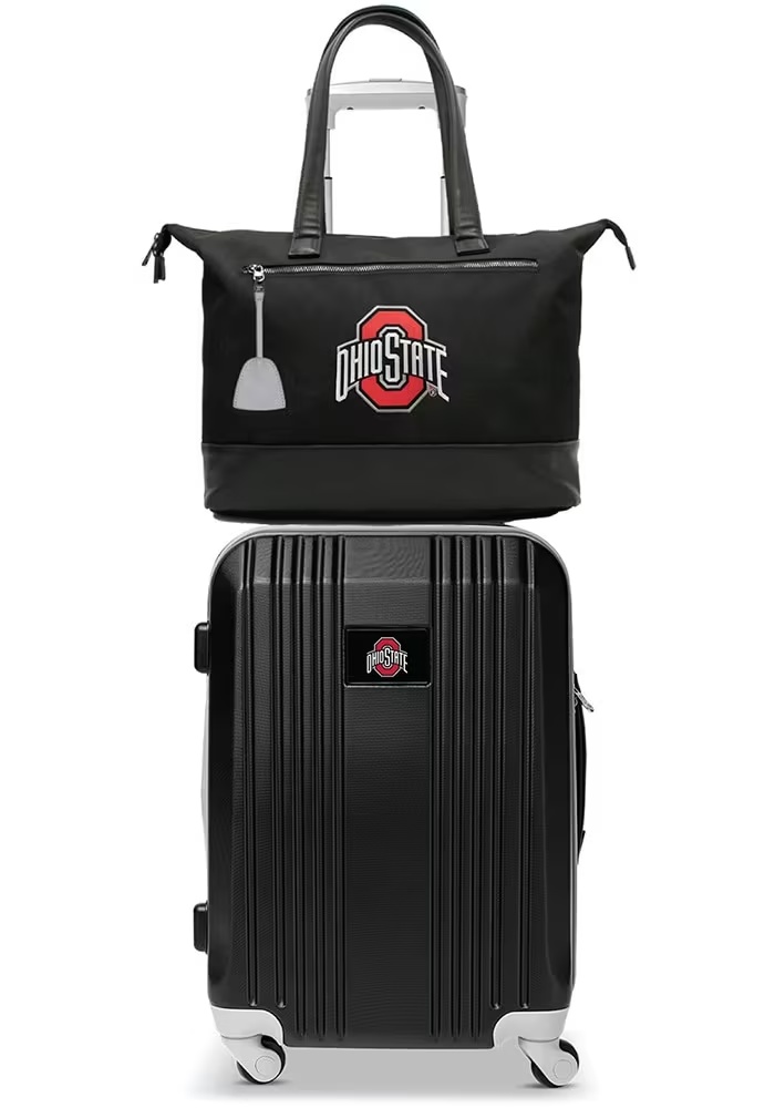 Set with Laptop Tote Ohio State Buckeyes Luggage - Black