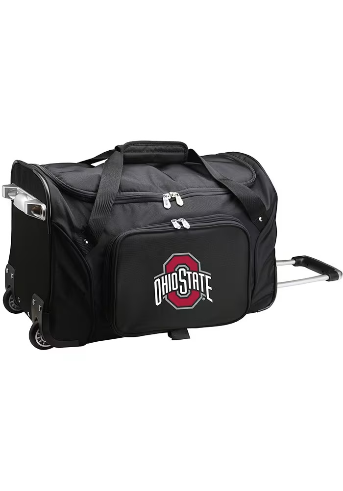 22 Rolling Duffel Ohio State Buckeyes Luggage - Black