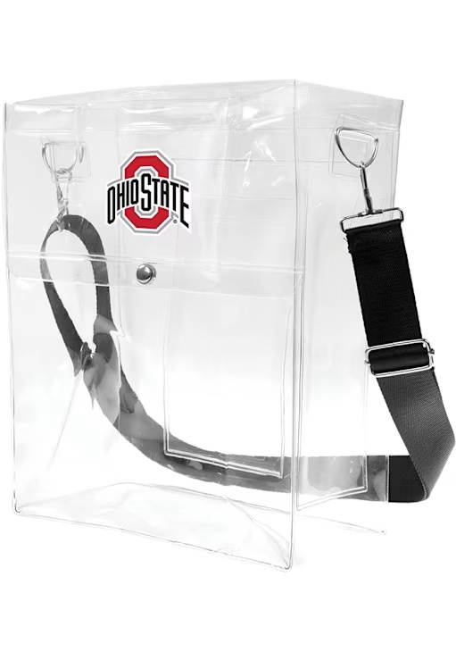 Clear Ticket Ohio State Buckeyes Womens Clear Tote - White