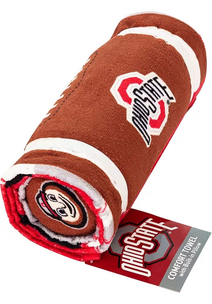 Red Ohio State Buckeyes Comfort Beach Towel