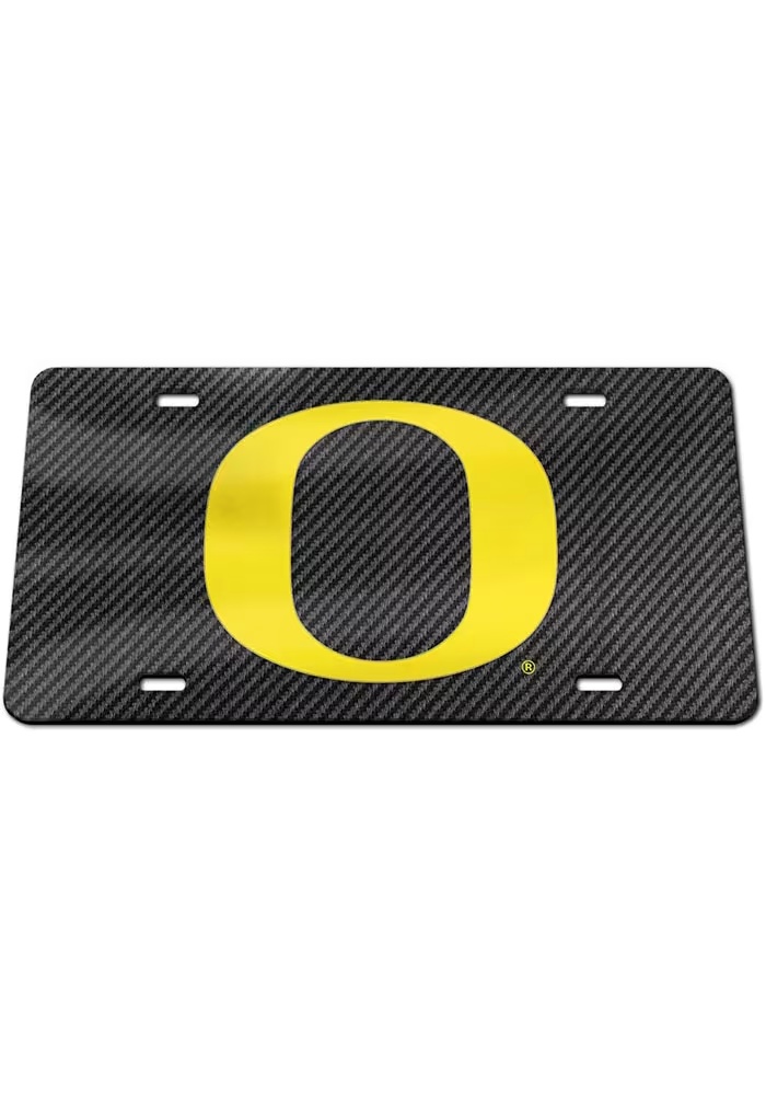 Oregon Ducks Black  Carbon Specialty Acrylic License Frame