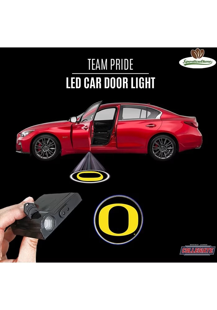 Black Oregon Ducks LED Car Door Light Car Accessory