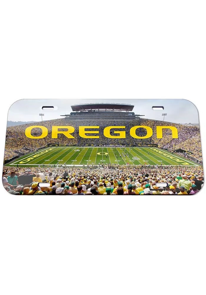Oregon Ducks Green  Football Specialty Acrylic License Frame