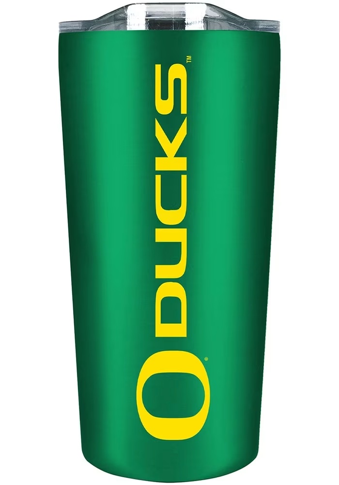 Green Oregon Ducks 18oz Soft Touch Stainless Tumbler