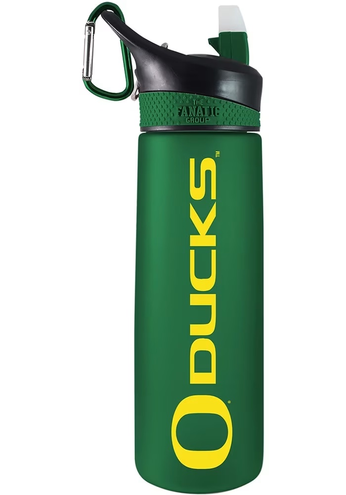 Green Oregon Ducks 24oz Tritan Plastic Water Bottle