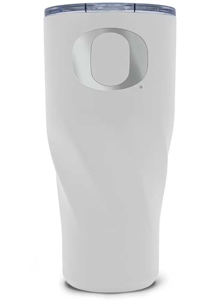 White Oregon Ducks 20oz 20oz Stainless Steel Tumbler