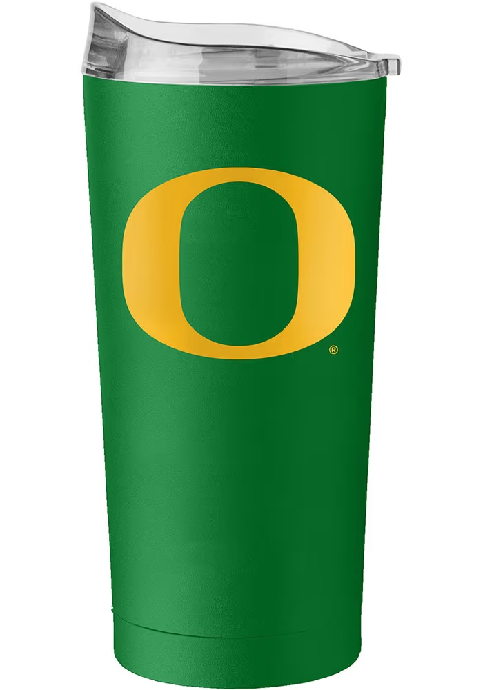 Green Oregon Ducks 20 oz Flipside Powder Coat Stainless Steel Tumbler