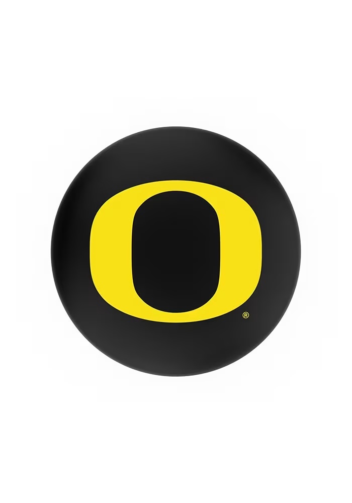 Black Oregon Ducks 3 Ring Chrome Seat Pub Stool