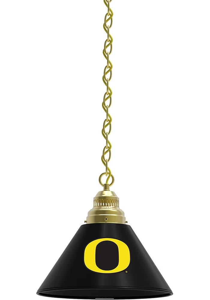Gold Oregon Ducks Single Billiard Lamp