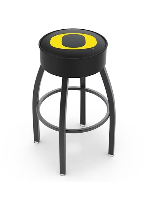 Black Oregon Ducks Swivel Pub Stool