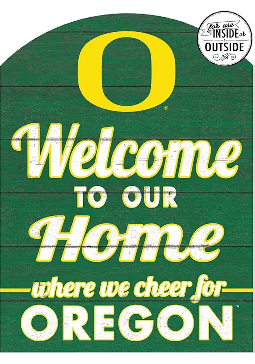 Green Oregon Ducks 16x22 Indoor Outdoor Marquee Sign