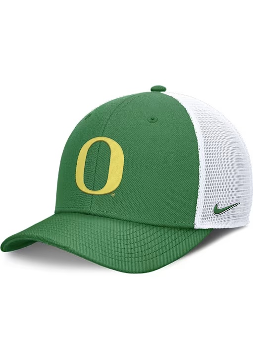 Nike Green Oregon Ducks Rise Structured Trucker Adjustable Hat
