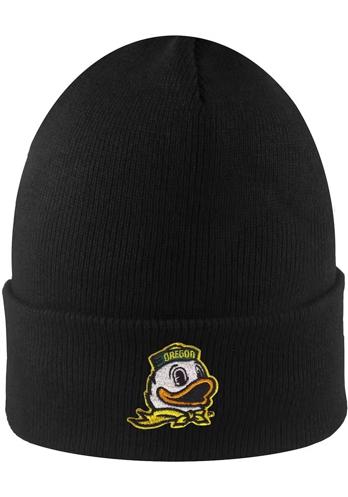 Oregon Ducks LogoFit South Pole Mens Knit Hat - Black