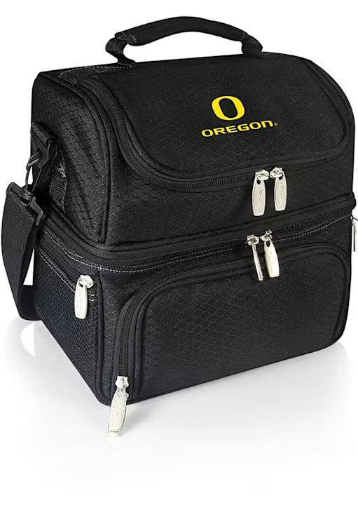 Oregon Ducks Picnic Time Pranzo Insulated Tote Bag - Black