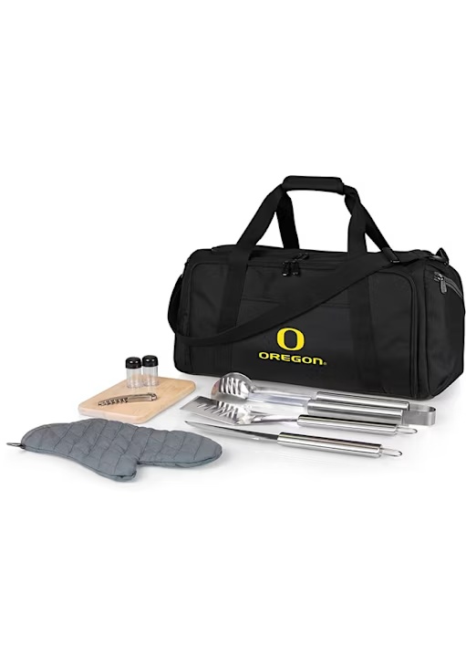 Black Oregon Ducks BBQ Kit and Cooler Cooler