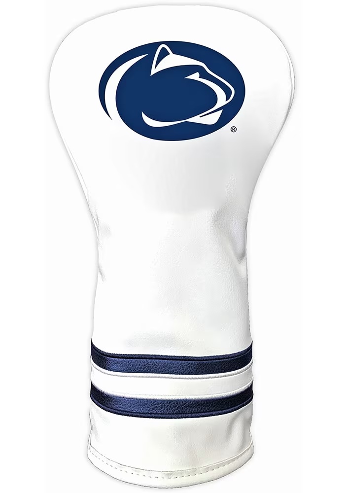 White Penn State Nittany Lions Vintage Driver Golf Headcover