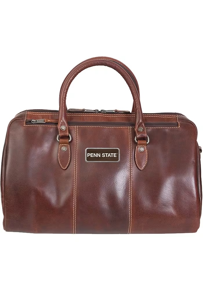 Penn State Nittany Lions Canyon Outback Leather Niagara Duffel Tote Bag - Brown