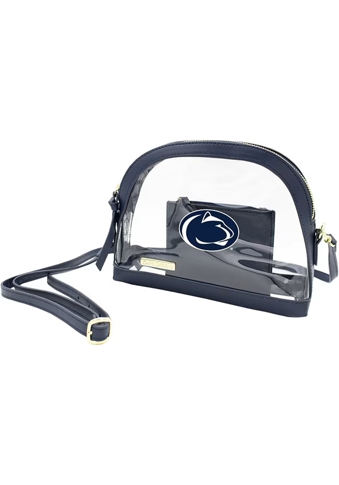 Half moon Penn State Nittany Lions Womens Clear Tote - White