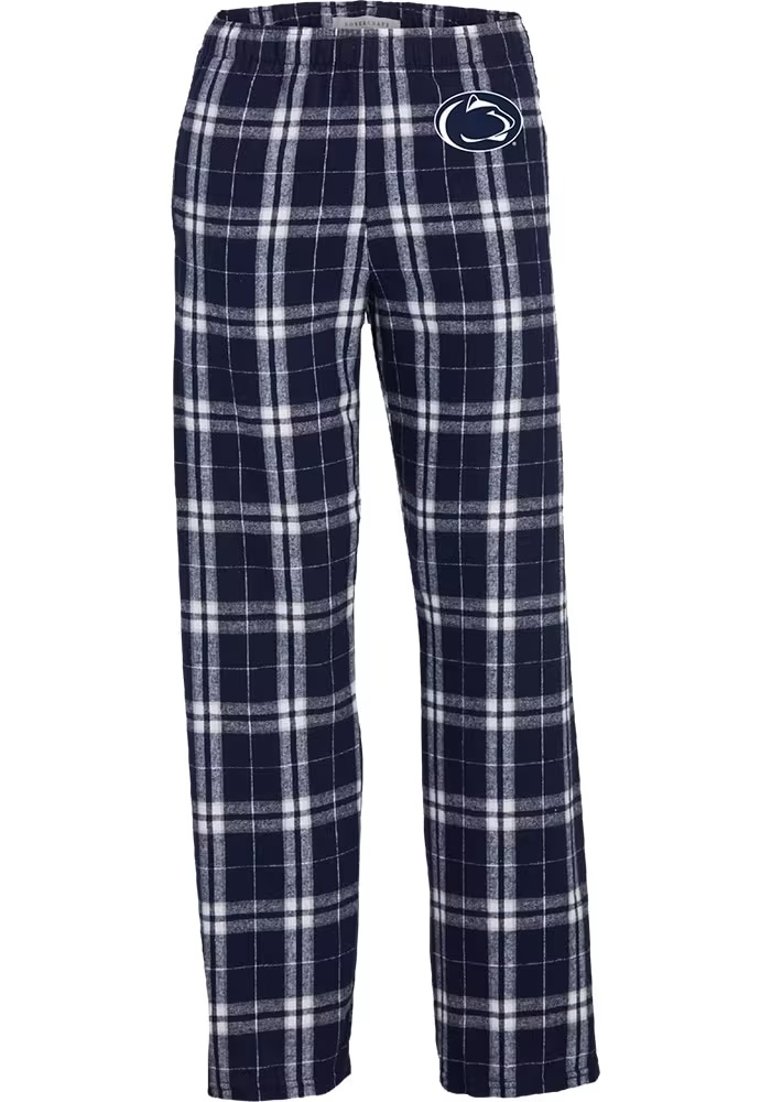 Youth Navy Blue Penn State Nittany Lions Flannel Loungewear Sleep Pants