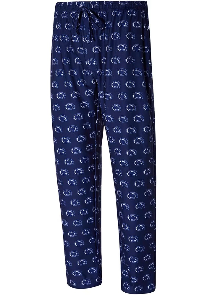 Mens Penn State Nittany Lions Navy Blue Concepts Sport Record Loungewear Sleep Pants