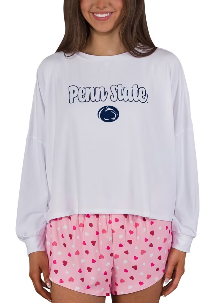 Womens Penn State Nittany Lions Pink Concepts Sport Lyric PJ Set