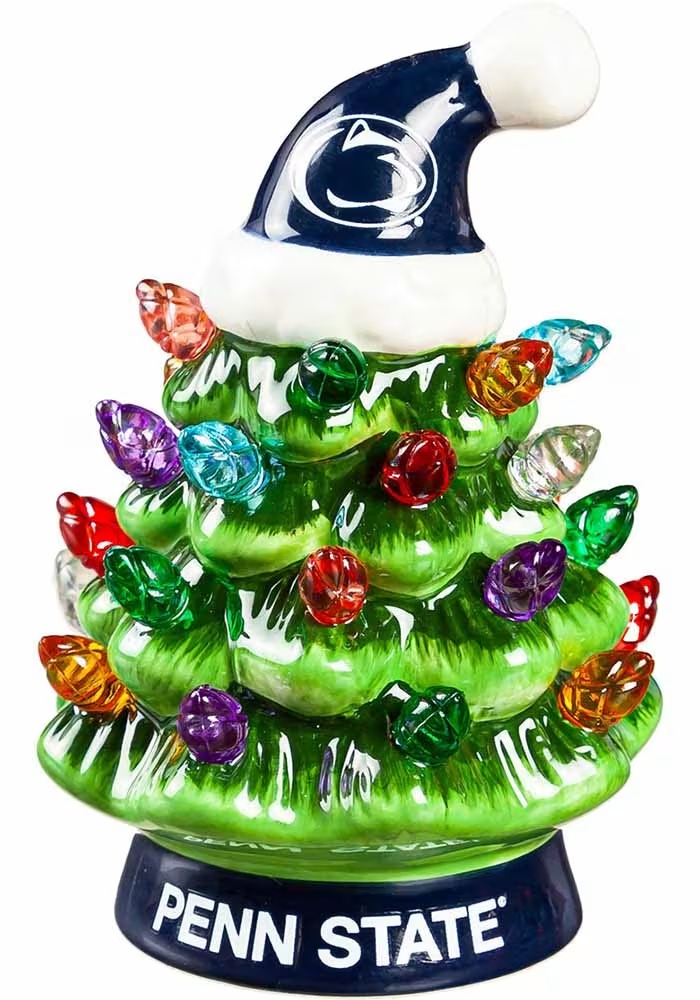 Blue Penn State Nittany Lions Light Up Tree Ornament Decor