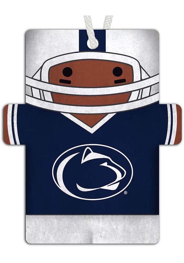 Blue Penn State Nittany Lions Football Player Ornament
