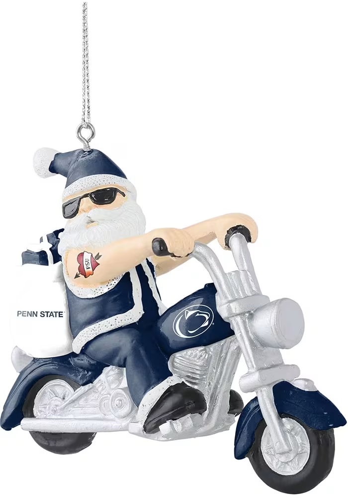 Blue Penn State Nittany Lions Santa On Ornament Ornament