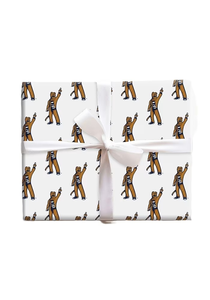 Navy Blue Penn State Nittany Lions 6" The Lion Look Wrapping Paper