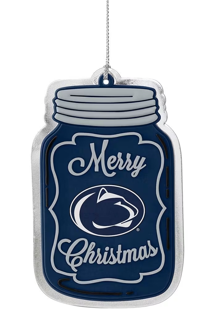 Blue Penn State Nittany Lions Mason Jar Ornament