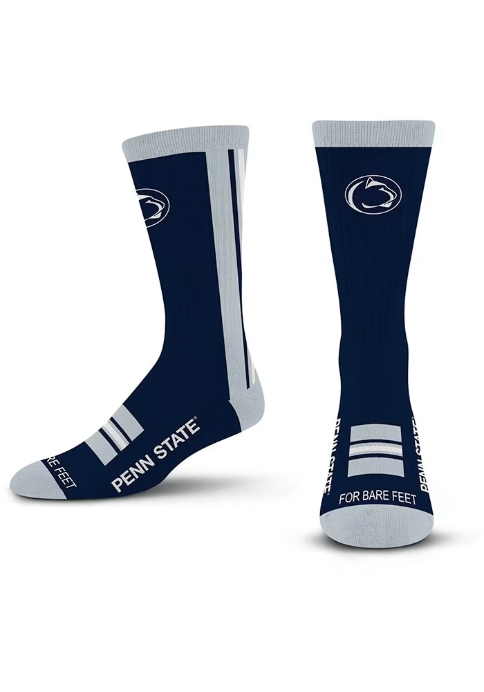 Throwback Penn State Nittany Lions Mens Crew Socks - Navy Blue