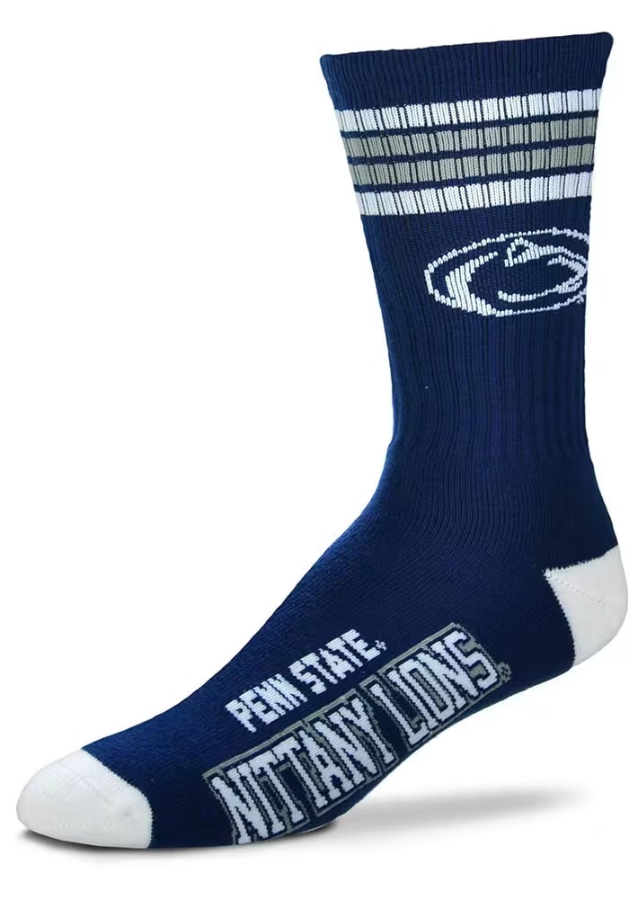 4 Stripe Deuce Penn State Nittany Lions Youth Crew Socks - Navy Blue