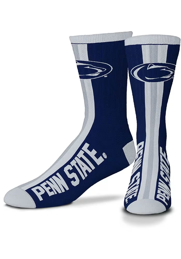 Da Bomb Penn State Nittany Lions Mens Crew Socks - Navy Blue