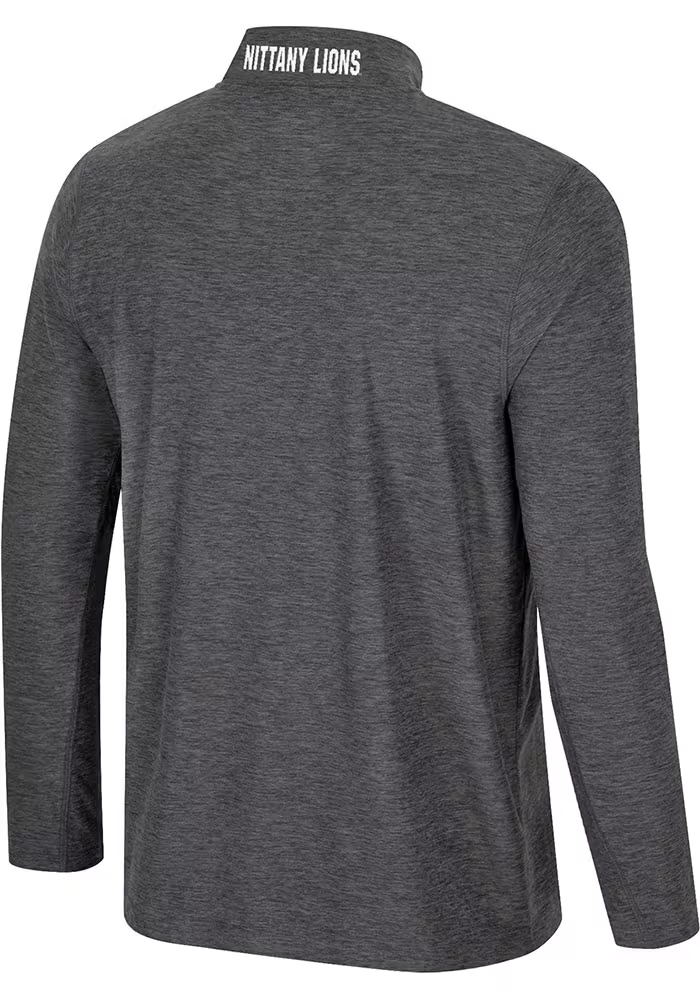 Mens Penn State Nittany Lions Charcoal Colosseum Hartman Qtr Zip Pullover