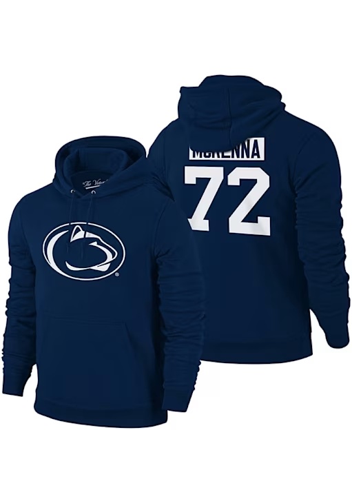 Gavin McKenna The Victory Mens Navy Blue Penn State Nittany Lions Hockey Name and Number Player Ho..