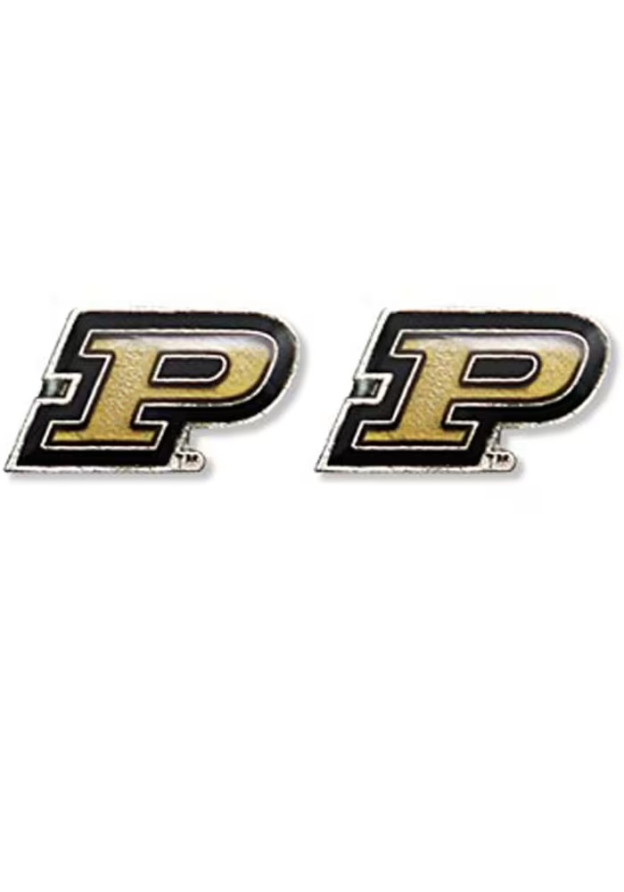Logo Post Purdue Boilermakers Womens Earrings - Gold