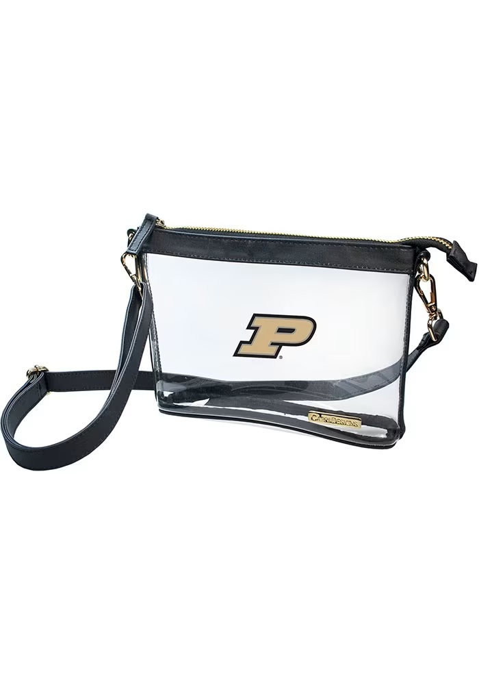 Approved Design Purdue Boilermakers Womens Clear Tote - Black