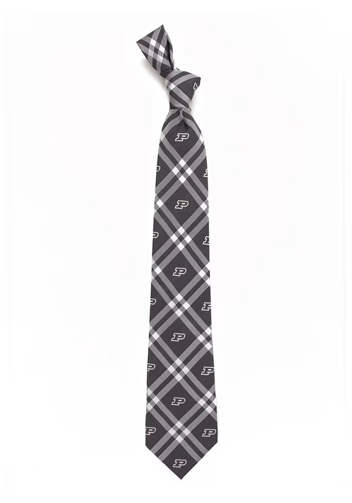 Rhodes Purdue Boilermakers Mens Tie - Black