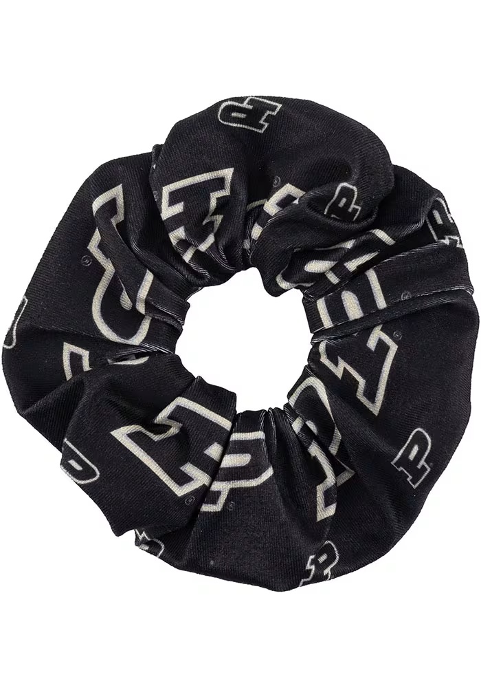 Allover Print Purdue Boilermakers Womens Hair Scrunchie - Black