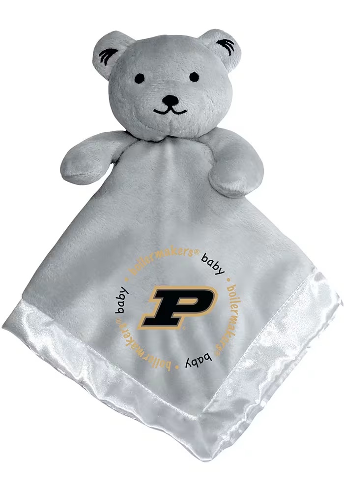 Security Bear Purdue Boilermakers Baby Blanket - Black